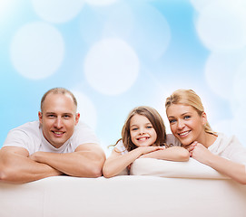 Image showing happy family at home