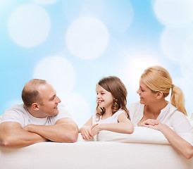 Image showing happy family at home