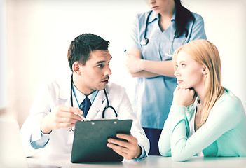 Image showing male doctor with patient