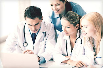 Image showing team or group of doctors working