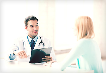 Image showing male doctor with patient