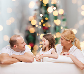 Image showing happy family at home