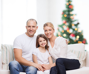 Image showing happy family at home