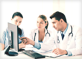 Image showing team or group of doctors working