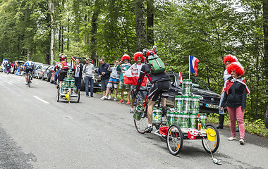 Image showing Funny Amateur Cyclists