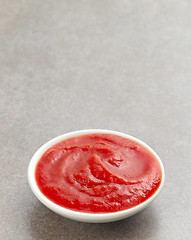 Image showing bowl of tomato sauce or ketchup