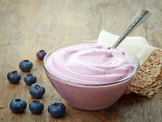 Image showing bowl of yogurt