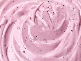 Image showing pink berry yogurt