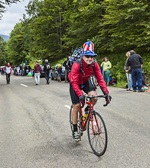 Image showing Funny Amateur Cyclist