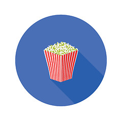 Image showing popcorn flat icon