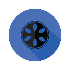 Image showing  camera spool flat icon
