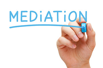 Image showing Mediation Blue Marker