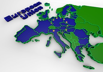 Image showing european countries 3d illustration