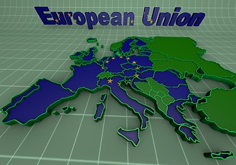 Image showing european countries 3d illustration