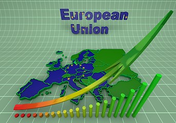 Image showing european countries 3d illustration