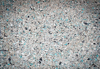 Image showing Background of small blue, gray, white and black small granules w