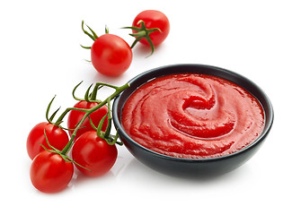 Image showing Bowl of tomato sauce or ketchup