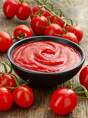 Image showing Bowl of tomato sauce or ketchup