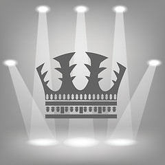 Image showing silhouette of crown 