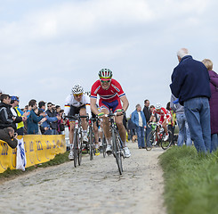 Image showing The Peloton at Carrefour de l'Arbre