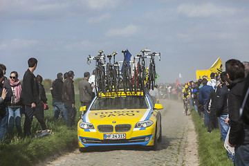 Image showing The Car of Tinkoff Saxo Team 