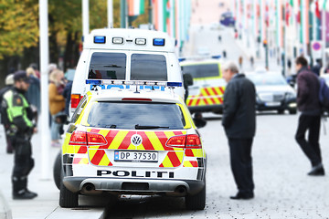 Image showing Norwegian Police Car