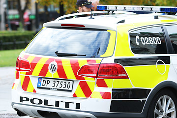 Image showing Norwegian Police Car