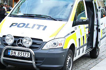 Image showing Norwegian Police Car