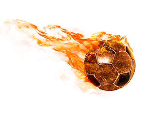 Image showing fiery ball on white