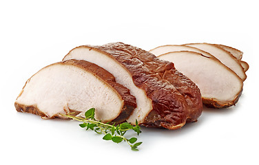 Image showing Sliced chicken meat