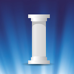 Image showing white marble column