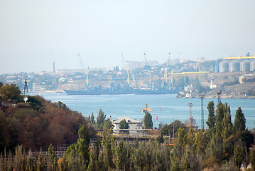 Image showing sea harbour Sevastopol