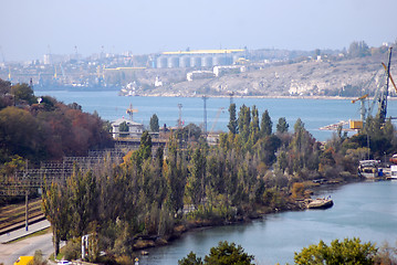 Image showing sea harbour Sevastopol