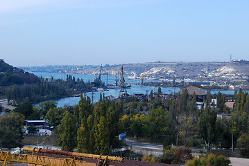 Image showing sea harbour Sevastopol