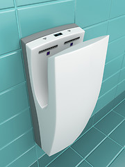Image showing Vertical hand dryer