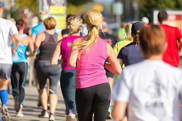 Image showing Group of people running.