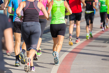 Image showing Group of people running.