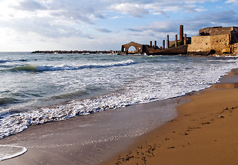 Image showing Factory ruins, Avola, Sicily (Italy)