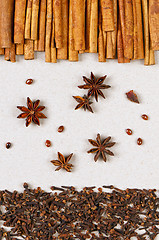 Image showing Christmas spices 