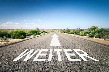 Image showing road to horizon