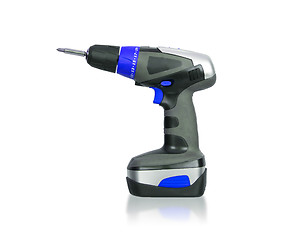 Image showing Cordless screwdriver or power drill