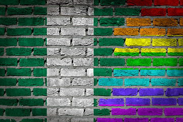 Image showing Dark brick wall - LGBT rights - Nigeria