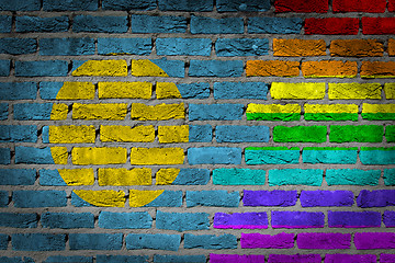 Image showing Dark brick wall - LGBT rights - Palau