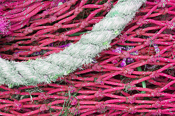 Image showing Abstract background with a pile of fishing nets