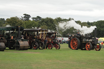 Image showing vintage traction steam engines