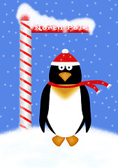 Image showing Holiday Penguin Illustration