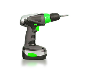 Image showing Cordless screwdriver or power drill