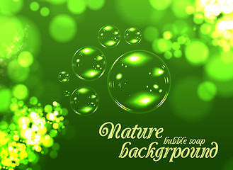 Image showing Bubble soap background