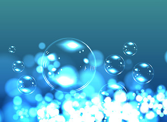 Image showing Bubble soap background