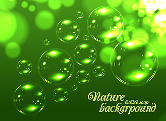 Image showing Bubble soap background